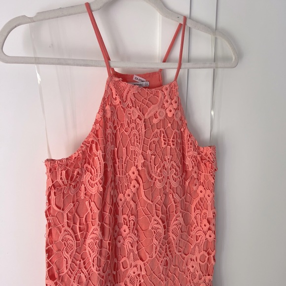 Acemi peach lace tank sheath dress - Picture 4 of 5